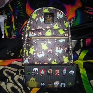 Loungefly mini backpack and make up bag